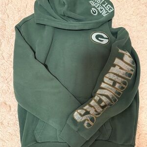 Hollister Green Bay Packers Hoodie with Graphic Print